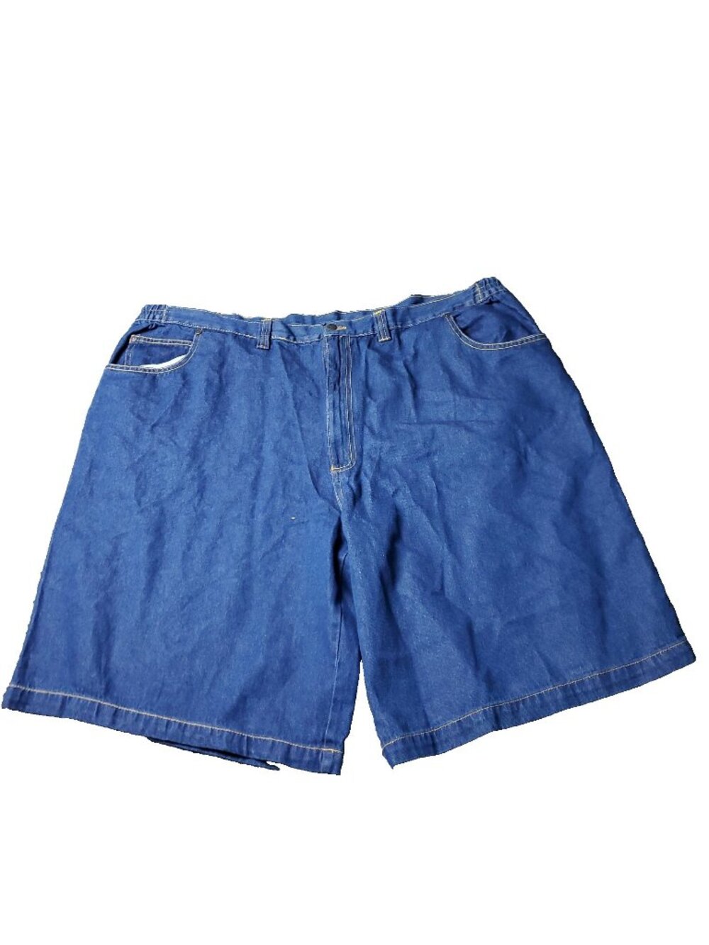 Liberty Blues Jean Shorts Mens 48 Big Tall Blue Denim Jorts Cotton Elastic y2K
